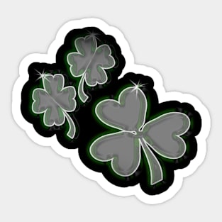 3 Shamrocks Sticker